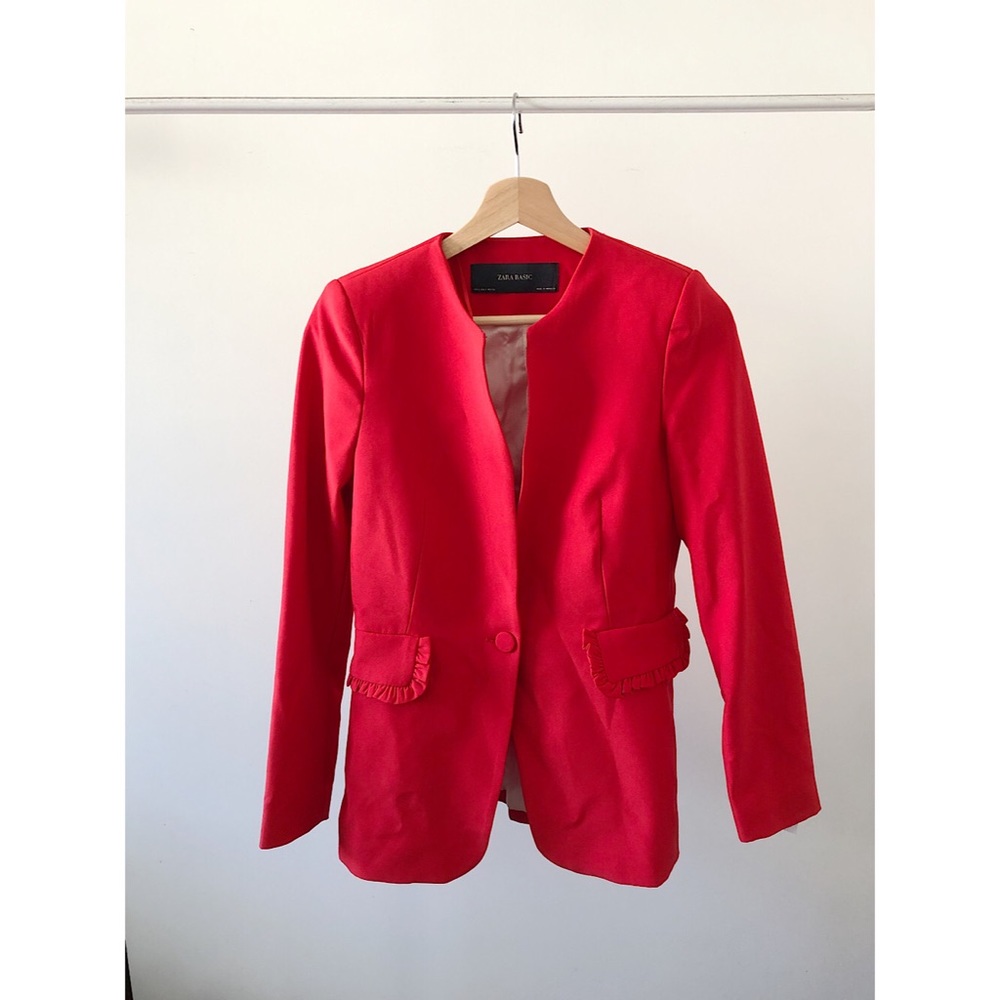 Zara red blazer